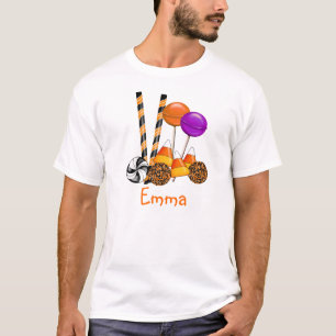 Camiseta Pastillas de caramelo del Lollipop del truco o de