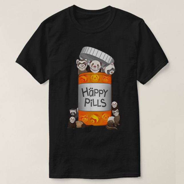 Camiseta Pastillas Felices Hurón  (Diseño del anverso)