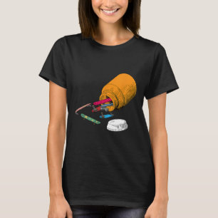 Camiseta Pastillas Felices Patineta Comedia Skater Ama Pati