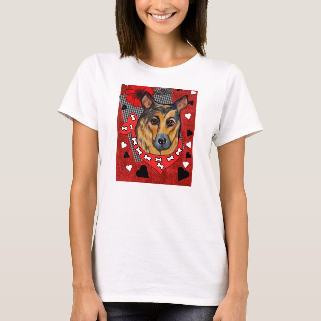 CAMISETA PASTOR ALEMÁN (Anverso)