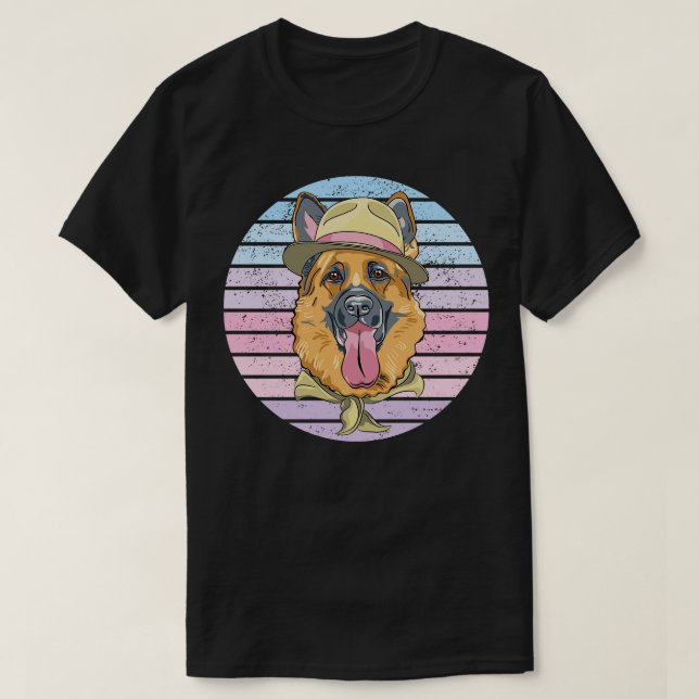 Camiseta Pastor alemán (Diseño del anverso)