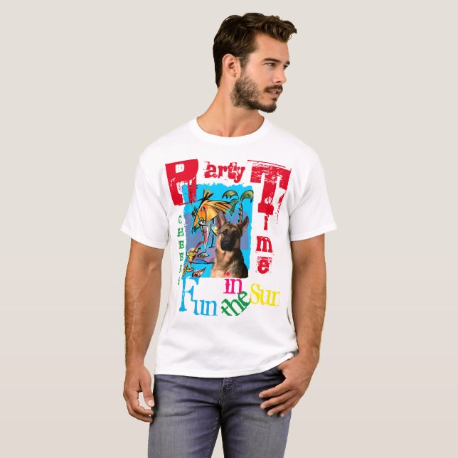 Camiseta Pastor Alemán (Anverso completo)