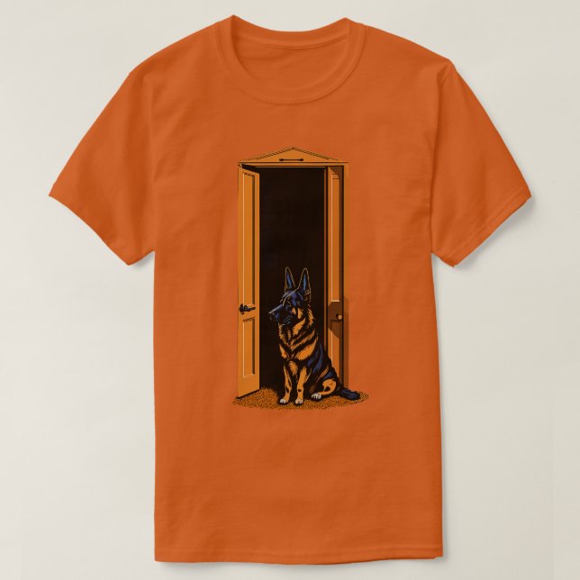 Camiseta Pastor alemán 2 (Diseño del anverso)