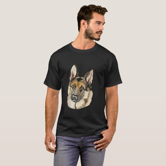 Camiseta Pastor Alemán, Alsacia (Anverso completo)