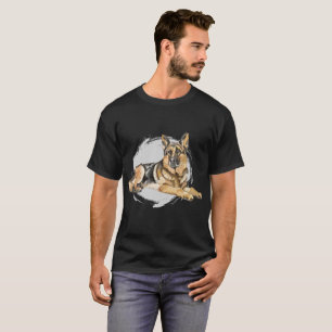 Camiseta Pastor alemán, alsaciano