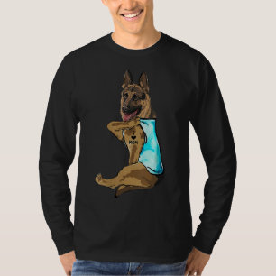 Camiseta Pastor alemán amo a mamá Tattoo