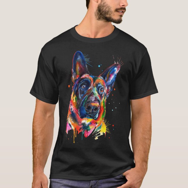 Camiseta Pastor Alemán Art 203 (Anverso)