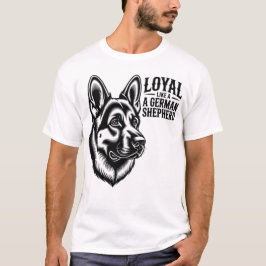 Camiseta Pastor Alemán - Arte de Línea para Amante