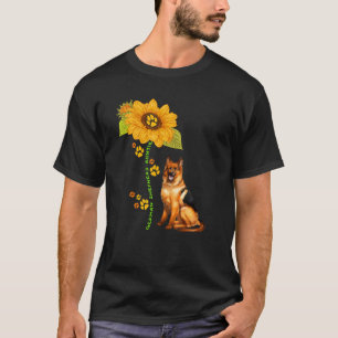 Camiseta Pastor Alemán Auntie Sunflower Dog Paws Dueño Fa
