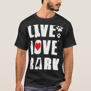 Camiseta Pastor alemán Bark de amor en vivo