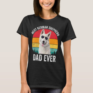 Camiseta Pastor Alemán Blanco Dueño de Perro Vintage