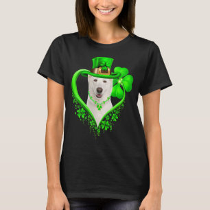 Camiseta Pastor Alemán BLANCO Perro St Patricks Día Lover I