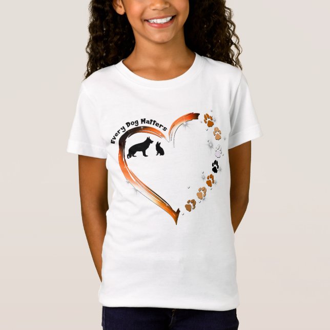 Camiseta Pastor Alemán Cada Perro Importa Paws Mascotas De  (Anverso)