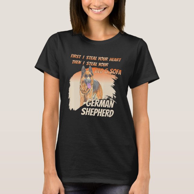 Camiseta Pastor Alemán con Buen Dicho (Anverso)
