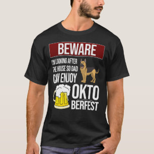 Camiseta Pastor Alemán Cuidado Con La Casa