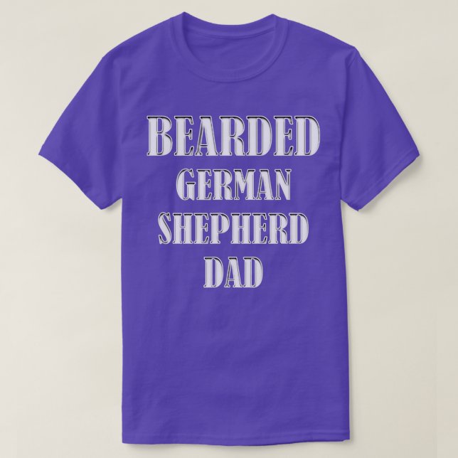 Camiseta Pastor Alemán De Cabeza De Perro Propietario De Pe (Diseño del anverso)