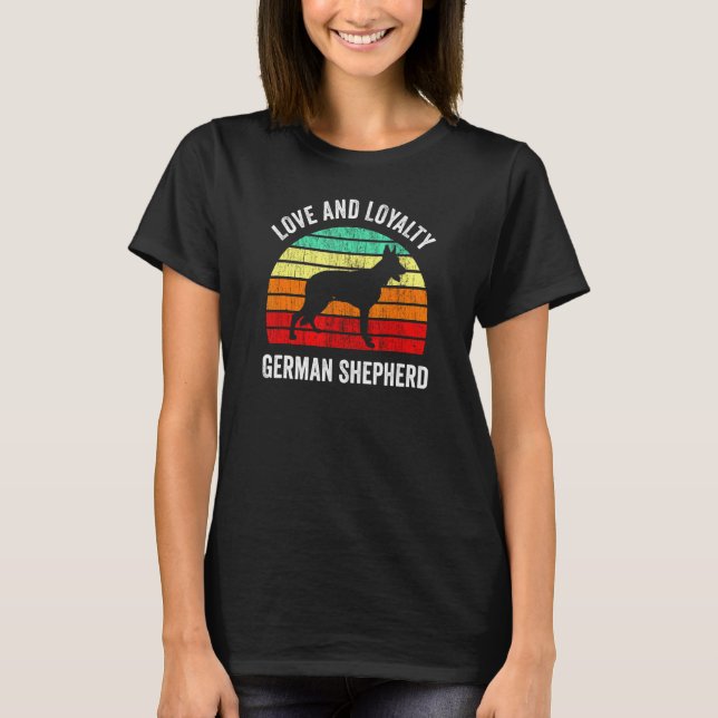 Camiseta Pastor Alemán de Lealtad (Anverso)