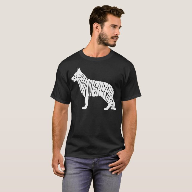Camiseta Pastor alemán del dueño (Anverso completo)