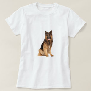 Camiseta Pastor alemán, diseño recto de envoltura de tumble