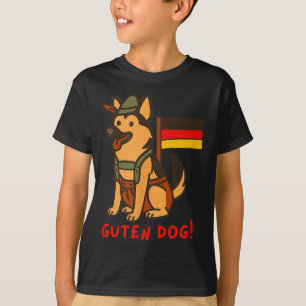 Camiseta Pastor Alemán Divertido Festival de Cerveza Guten