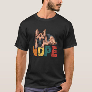 Camiseta Pastor Alemán Divertido No Actitud Terca Perro O