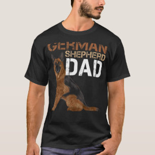 Camiseta Pastor Alemán Dueño de Papá Perro Alemán Perro