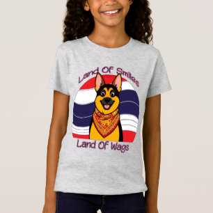 Camiseta Pastor Alemán En Tailandia Tierra De Sonrisas Y Me