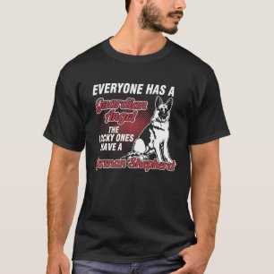 Camiseta Pastor Alemán Es Mi Ángel de la Guarda Dueño de Pe