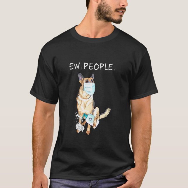 Camiseta Pastor Alemán Ew Personas Perro (Anverso)
