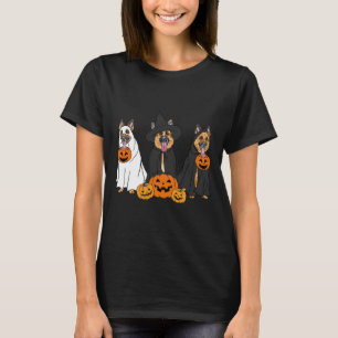 Camiseta Pastor Alemán Fantasma Y Bruja