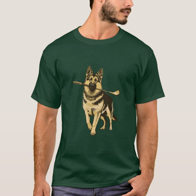 Camiseta Pastor Alemán Golf  (Anverso)