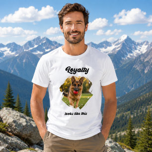 Camiseta Pastor Alemán GSD Foto Lealtad