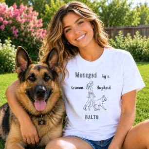 Camiseta Pastor Alemán GSD humor controlado