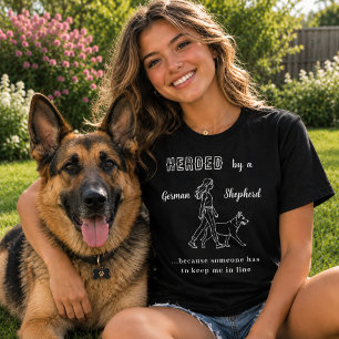 Camiseta Pastor Alemán GSD humor negro