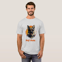 Camiseta Pastor Alemán Guay Con Gafas De Sol