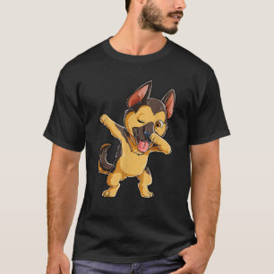 Camiseta Pastor Alemán haciendo dab Amante de los Perros Ch