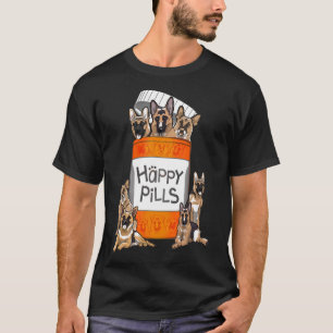 Camiseta Pastor alemán Happy Pills