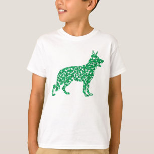 Camiseta Pastor alemán hecho de Shamrock