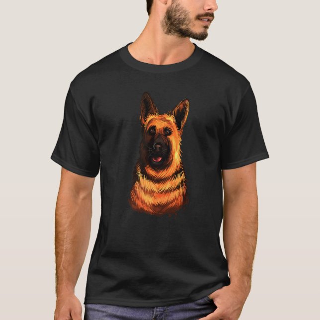Camiseta Pastor alemán hepherd Dog Animal (Anverso)