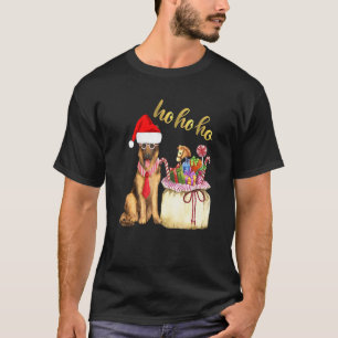 Camiseta Pastor Alemán Ho Ho Ho