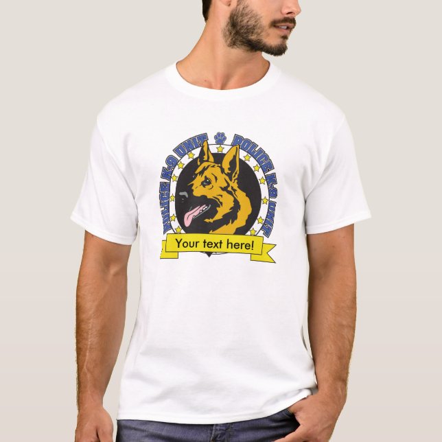 Camiseta Pastor alemán K9 (Anverso)