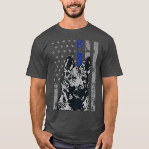 Camiseta Pastor alemán K9 Perro de policía delgado de la