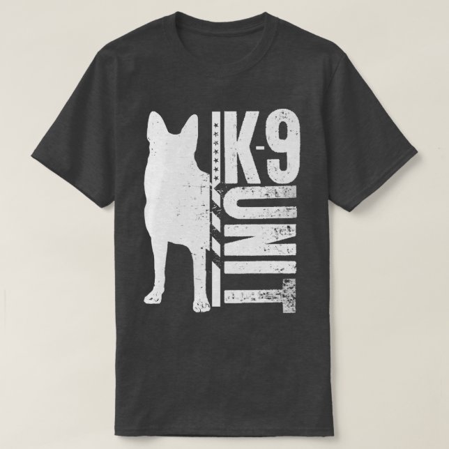 Camiseta Pastor alemán K9 Unit (3) (Diseño del anverso)