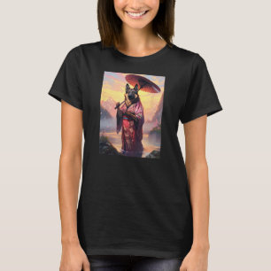 Camiseta Pastor Alemán Kimono Perro Divertido Geisha