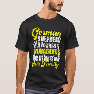 Camiseta Pastor alemán lealtad familiar y protector Pastor
