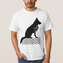 Camiseta Pastor Alemán Loki Nudo de Marinero Negro