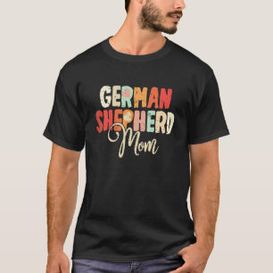 Camiseta Pastor Alemán Madre Perro Día de las Madres Retro 