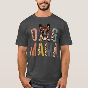 Camiseta Pastor alemán Mama Leopard Print Dog Lover Dog M
