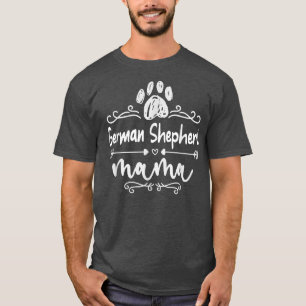 Camiseta Pastor alemán mamá, perro amante del pastor alemán
