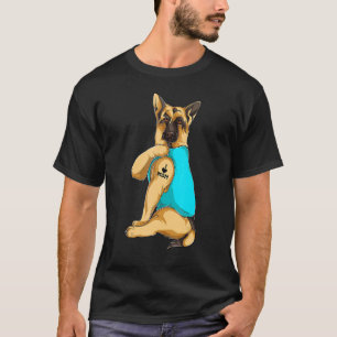 Camiseta Pastor Alemán Me Encanta Mamá Tattoo Apparel Perro